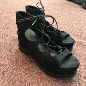 ASOS Platform Lace- Up Sandals